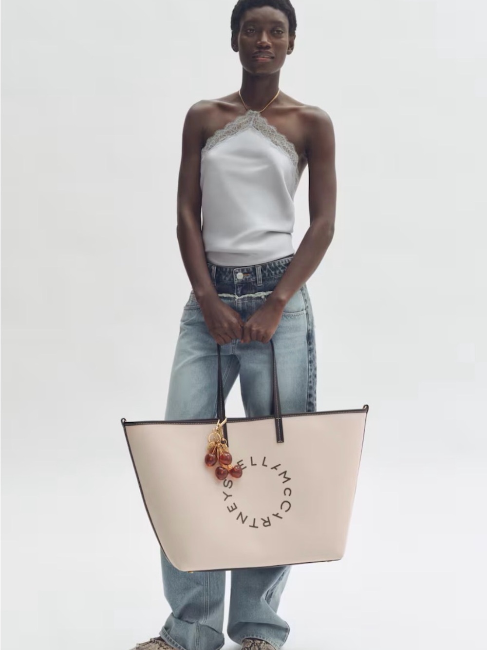 Stella McCartney Large Canvas Tote Bag NWT